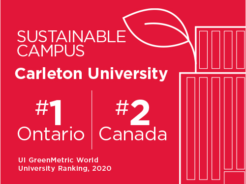 Carleton First in Ontario and Second in Canada for Sustainability Efforts