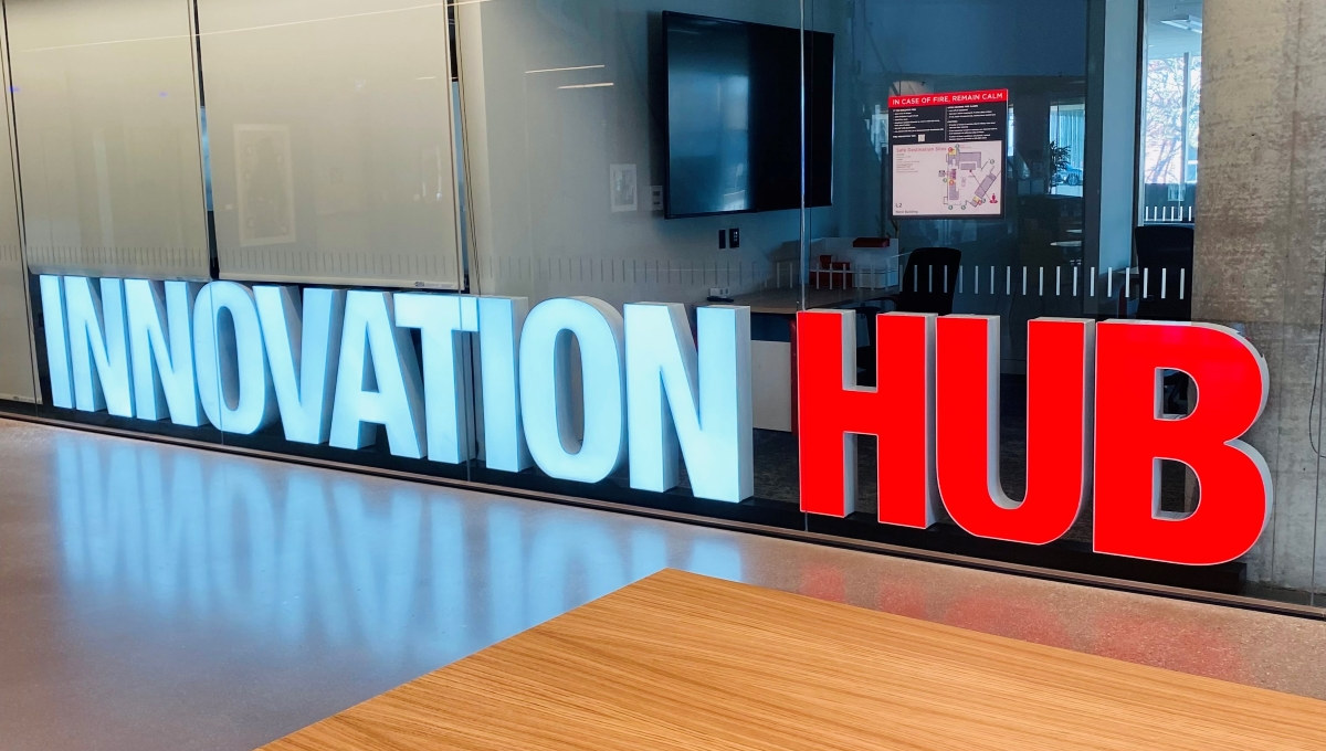 Innovation Hub sign