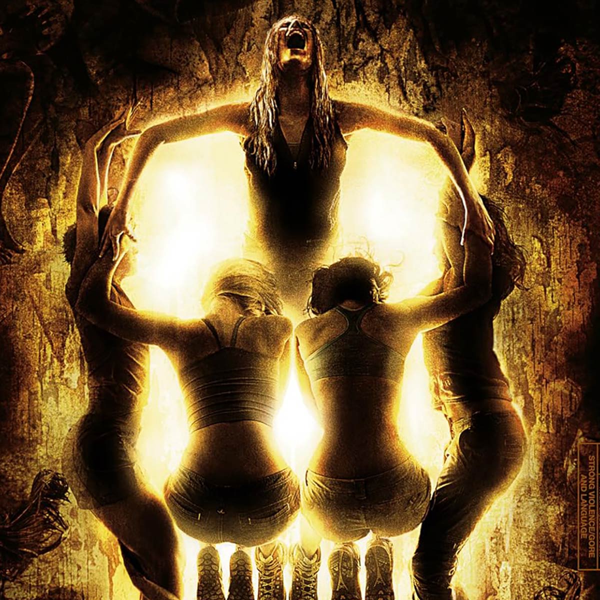 A movie poster for the film The Descent.