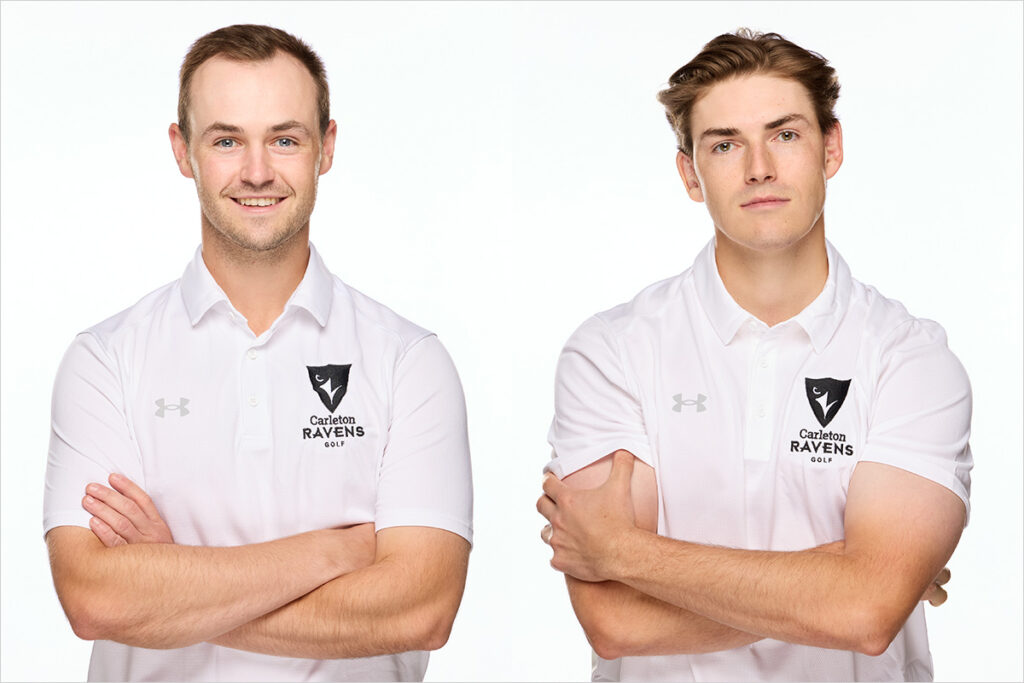 Two members of the Carleton University Men's Golf team.