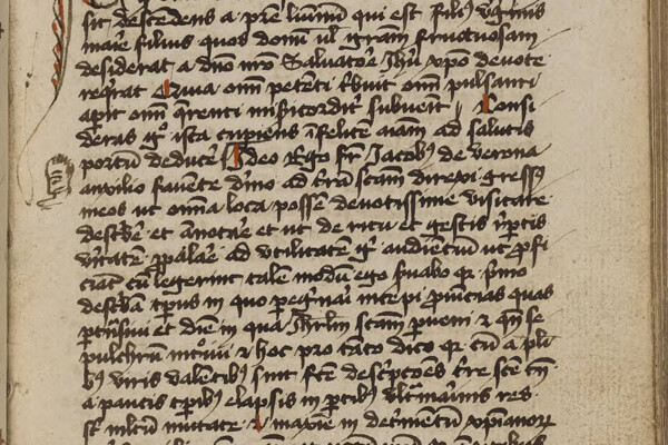 A page of an old manuscript.