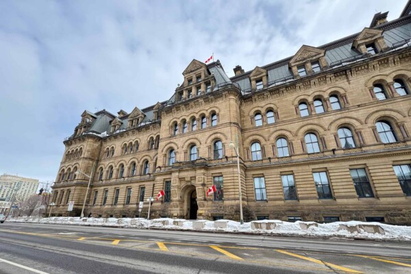 Langevin Block, the federal government building housing the office of Prime Minister Mark Carney.