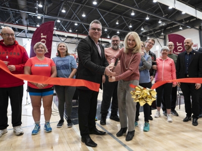 A ribbon cutting at the CareFor program launch