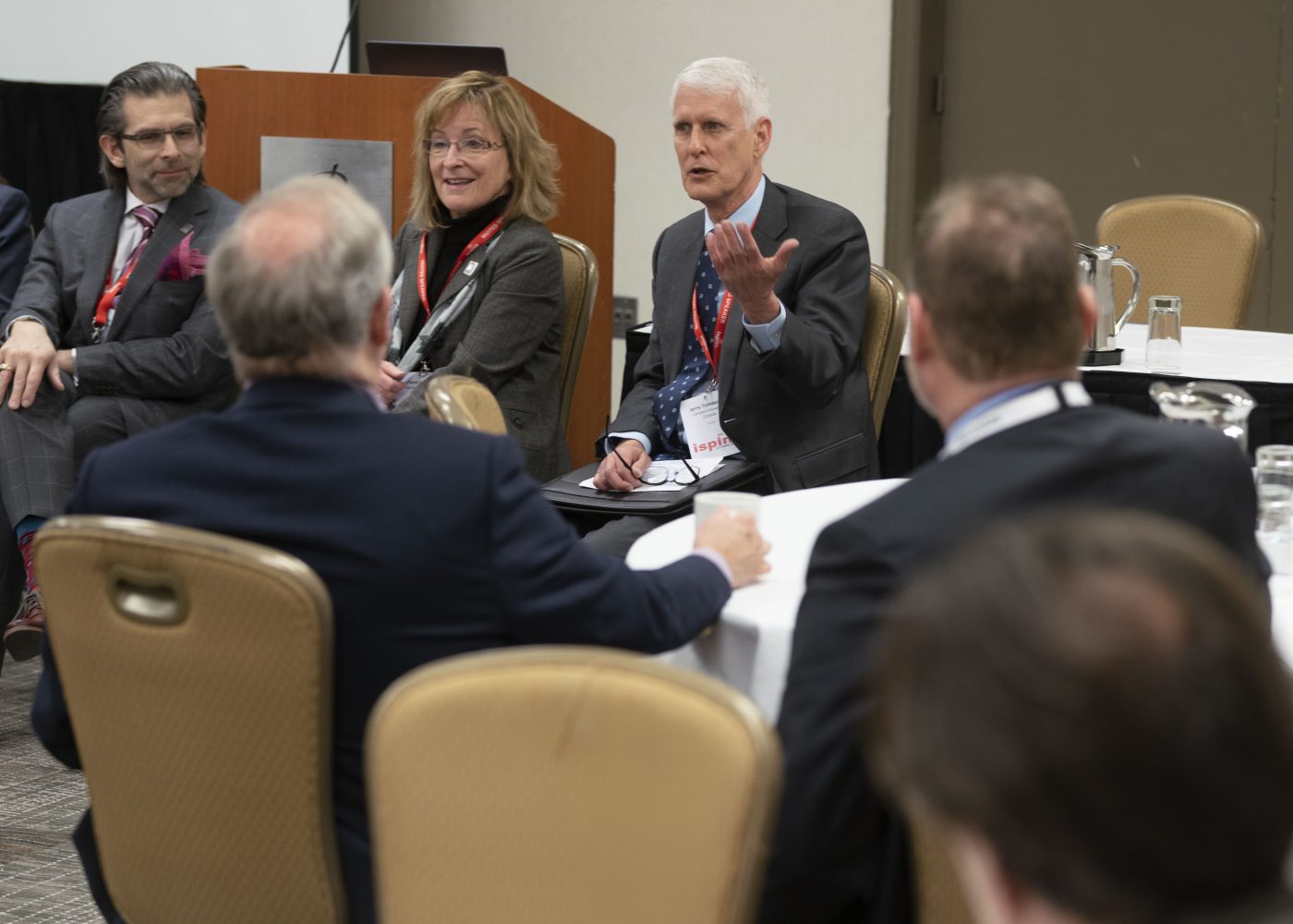 Carleton Provost and Vice-President Jerry Tomberlin speaks.