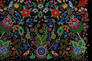 Christi Belcourt This Painting Is a Mirror 2012 Acrylic on canvas Collection of Crown-Indigenous Relations and Northern Affairs Canada