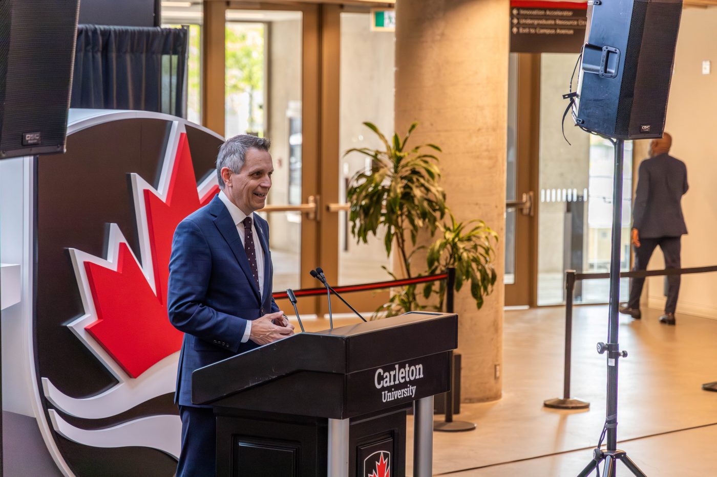 Ottawa mayor Mark Sutcliffe speaks at a convocation event.