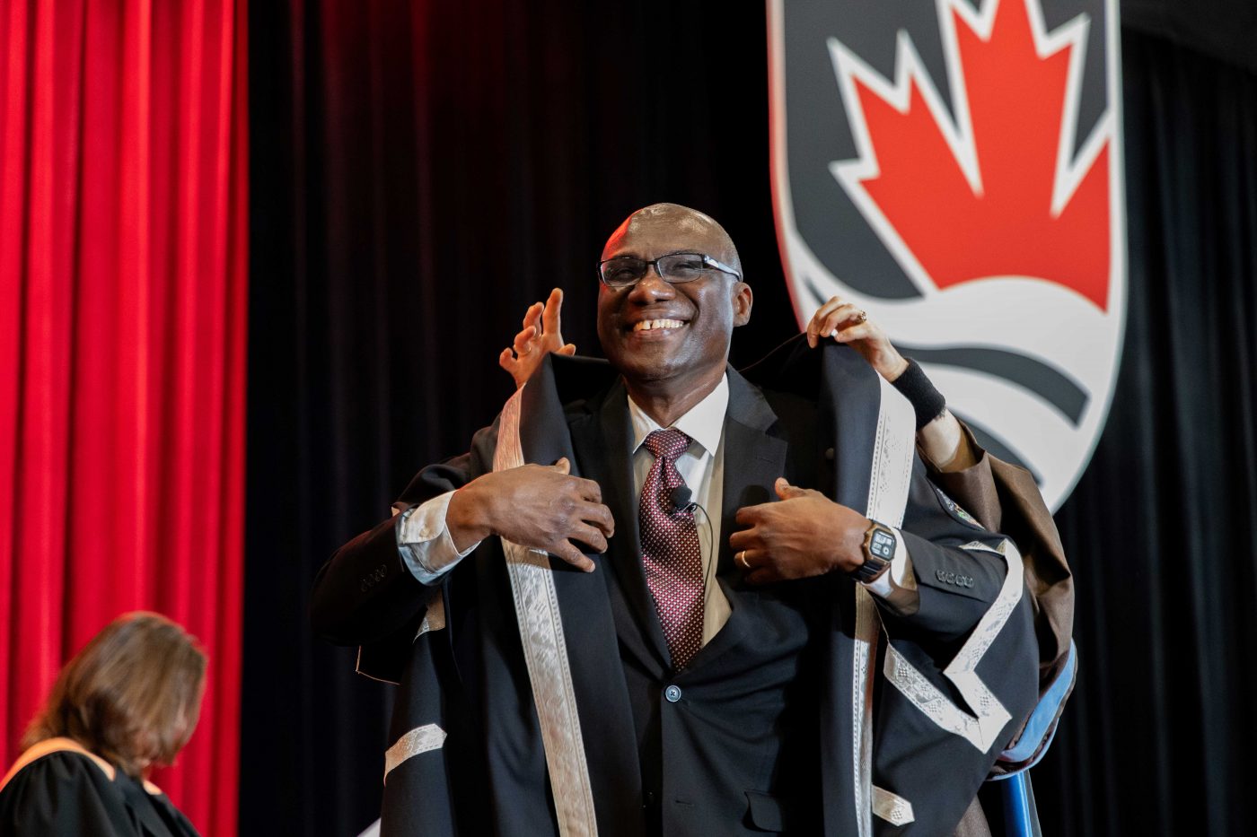 Wisdom Tettey is installed as University President.