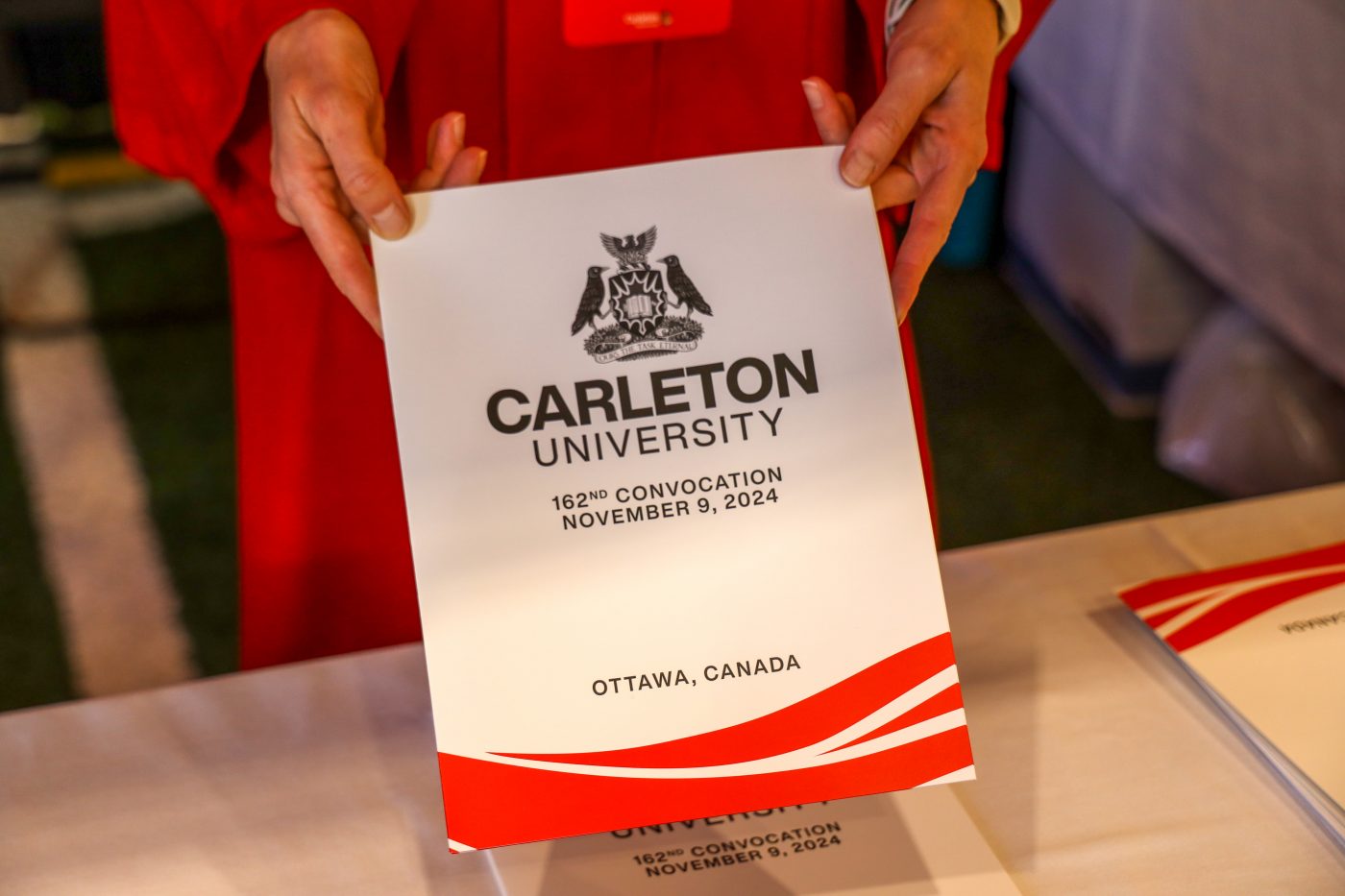 A convocation booklet.