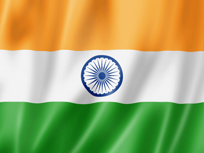 An image of the flag of India.