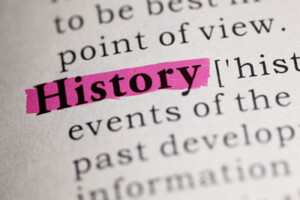 A close-up of part of a textbook definition of the word 