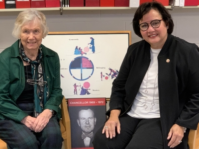 Landon Pearson and Sen. Rosemary Moodie