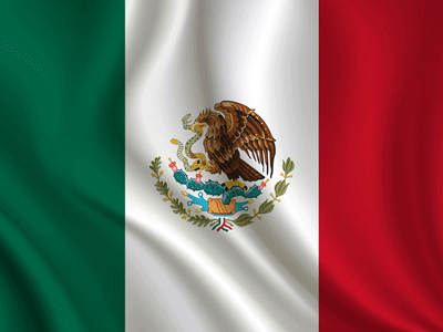 An image of the flag of Mexico.