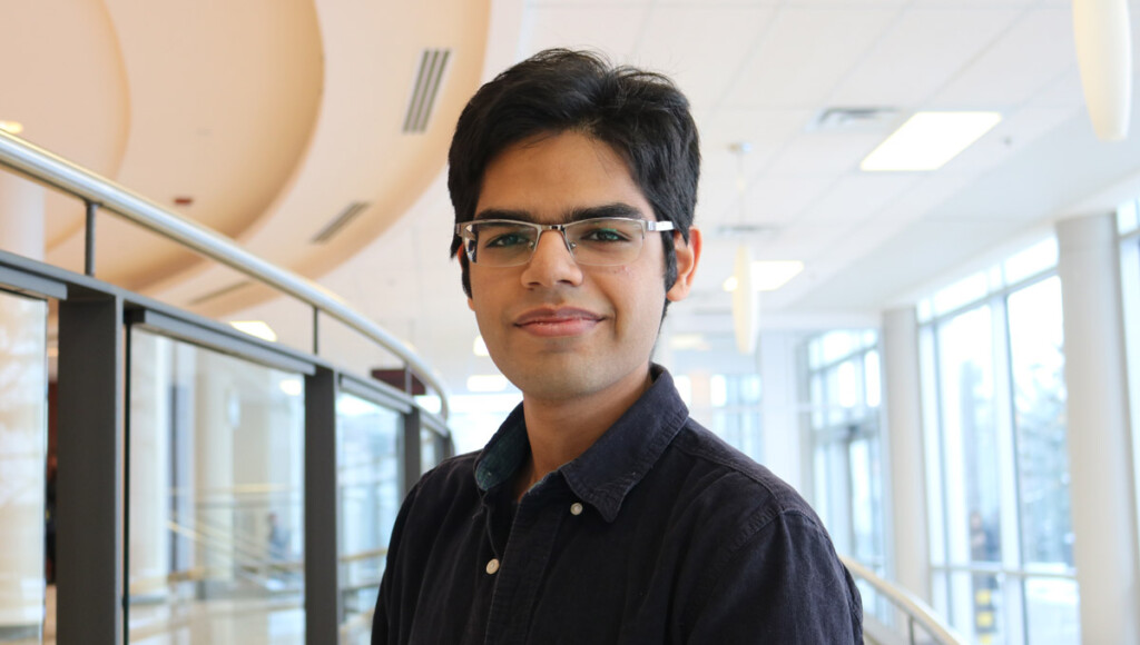 Naman Sethi, pictured in the lobby at Tory Building.