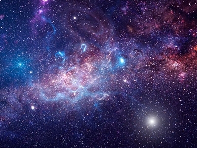 An artistic image of the cosmos.