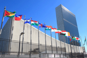 The United Nations headquarters in New York.