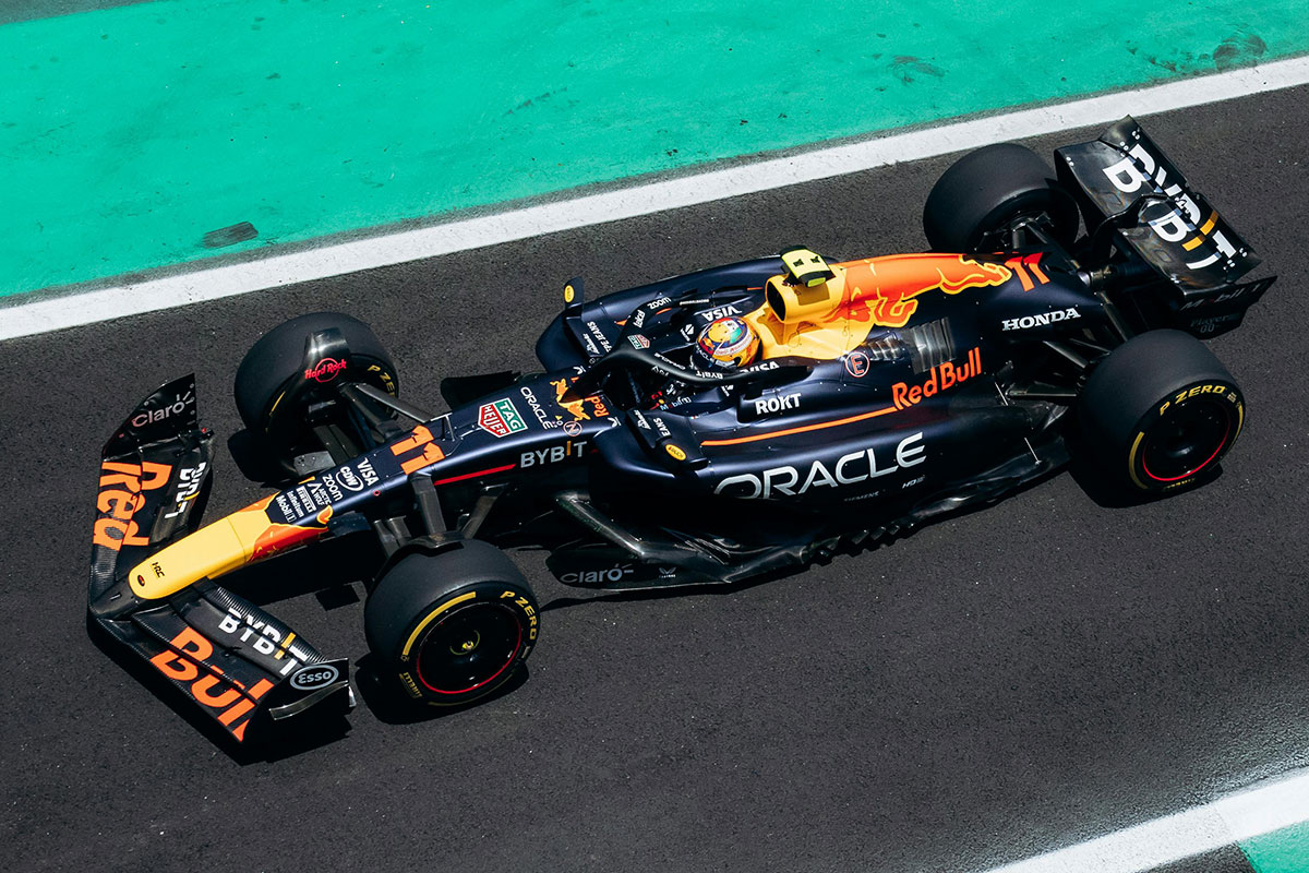 A Red Bull Racing race car.