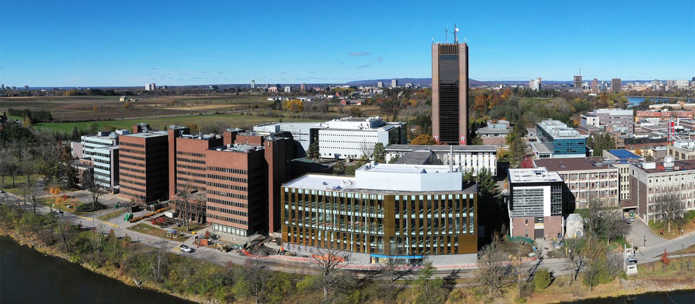 Aerial view of the Carleton University campus