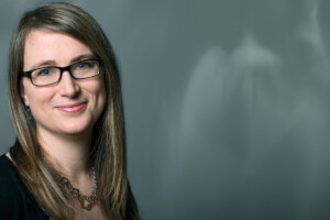 Pictured: Audrey Girouard, associate professor at Carleton University's School of Information Technology, spoke about challenges and new opportunities for young researchers during the announcement of the New Frontiers in Research Fund on Dec. 6, 2018.