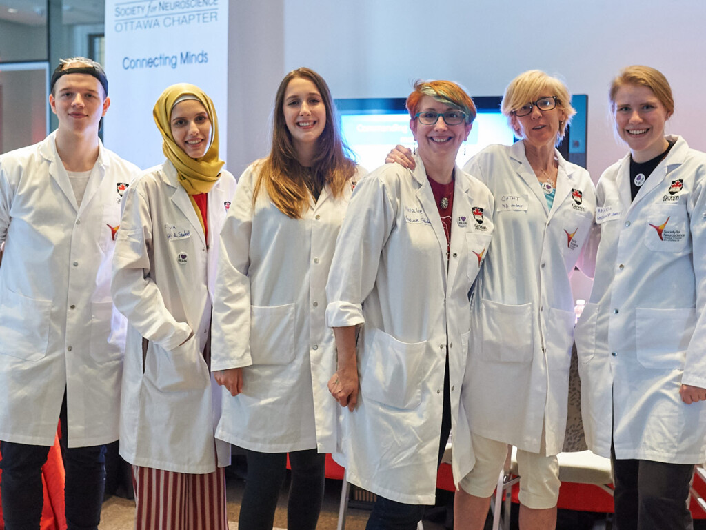 Neuroscience students held a demonstration as part of a showcase of the human brain at an event at the Canadian Museum of Nature on June 9 and 10.