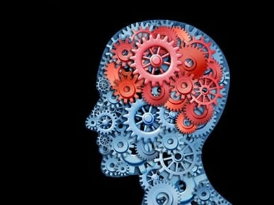 Aa concept image of the mind formed of cogs.