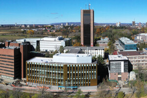 Aerial view of the Carleton University campus