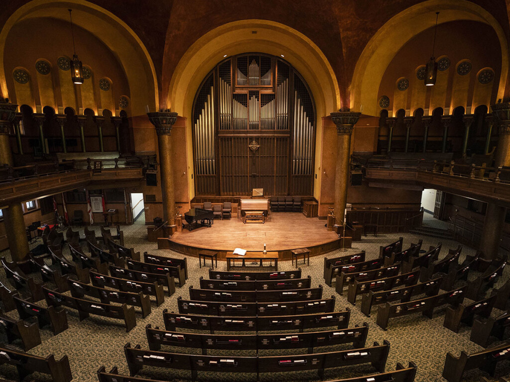 An inside view of the Carleton Dominion Chalmers Centre