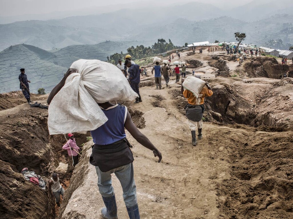 Congolese mining for critical minerals.