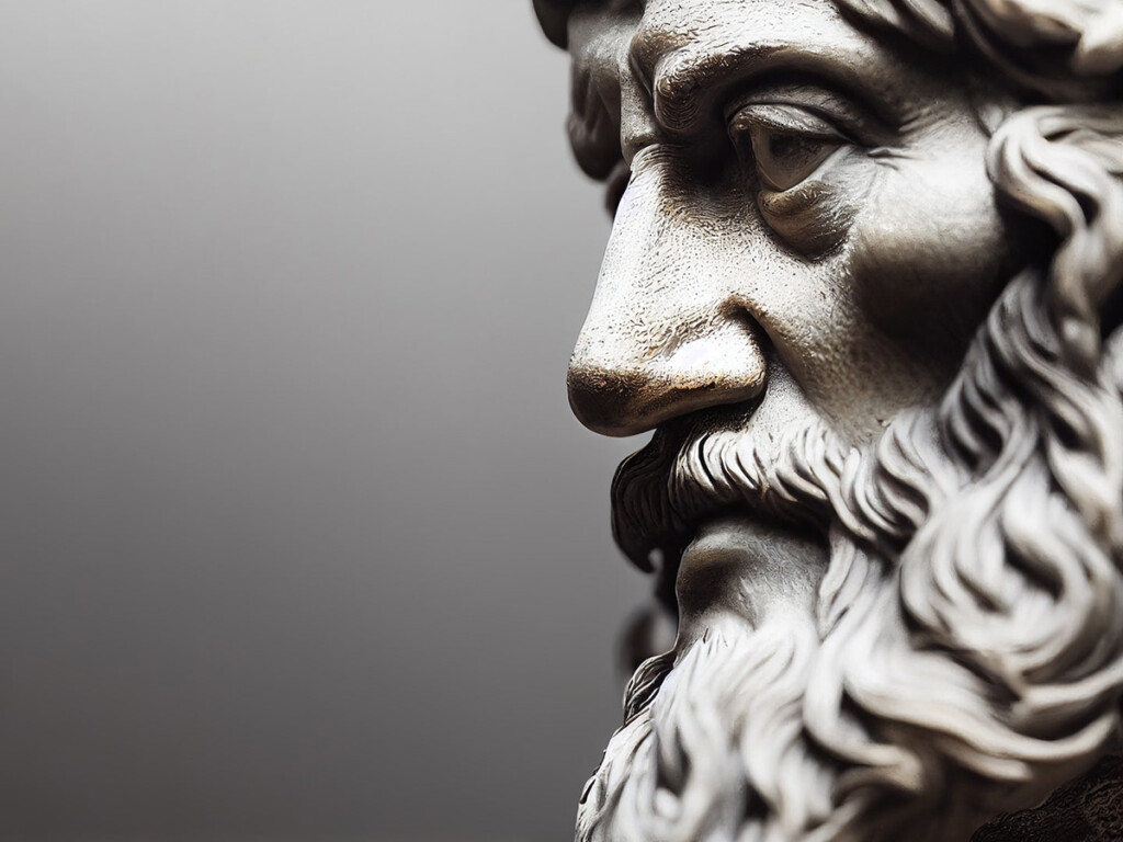 A statue of Aristotle