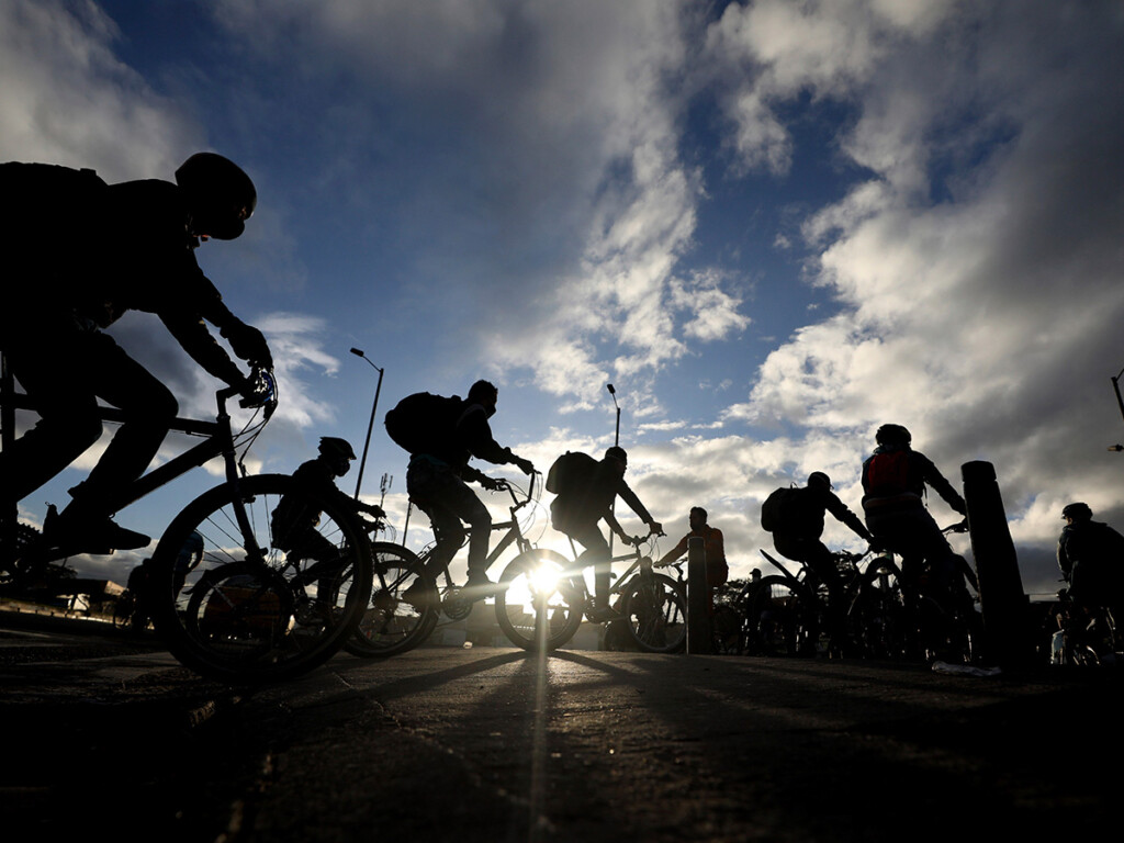A group of cyclists (AP Photo/Fernando Vergara)