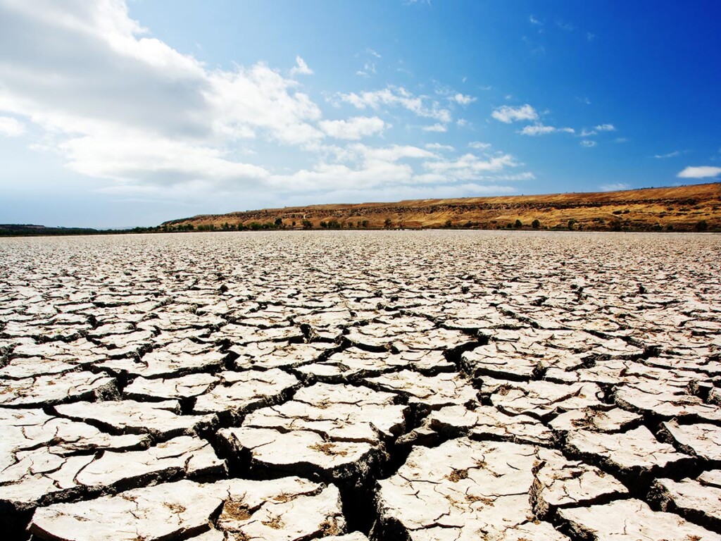 A dry river bed in south Australia.