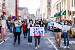 An anti-racism protest