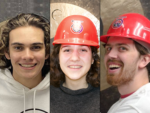 CSES Vice-President Social Davis Moore, CSES Vice-President Academic Macie Orrell, and CSES President Logan McFadden