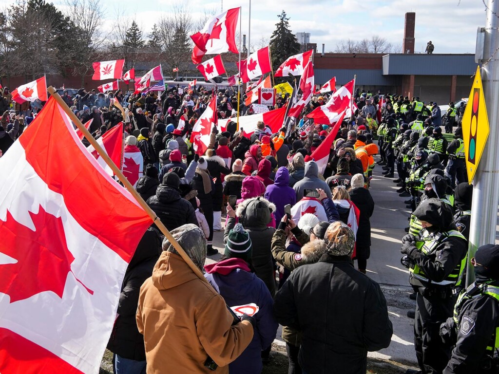 Freedom Convoy protestors