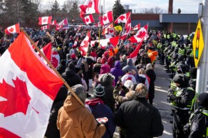 Freedom Convoy protestors