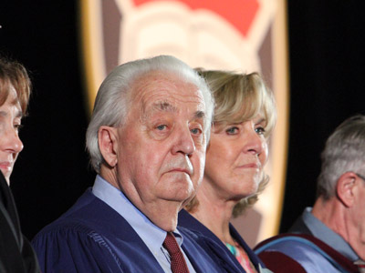 Gilles Paquet during Carleton's Spring Convocation, held in June 2015.