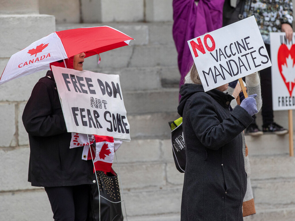 Protestors (THE CANADIAN PRESS/Lars Hagberg)