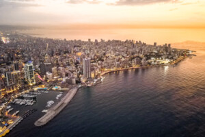 Ariel photo of Beirut