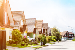 Middle class neighbourhood.