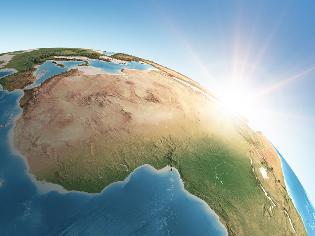 A view of the continent of Africa from space, to represent a story about a new Africa Strategy in Canada