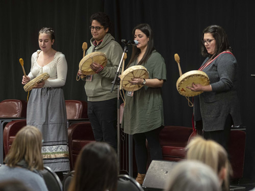 Indigenous drummers