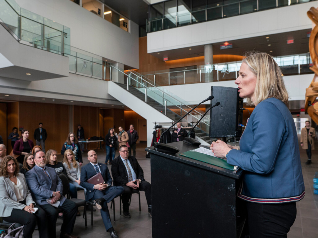 Minister McKenna Talks Sustainability at Carleton