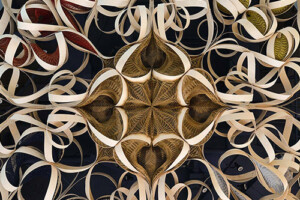 A view of the ceiling in the Ojigkwanong Indigenous Student Centre