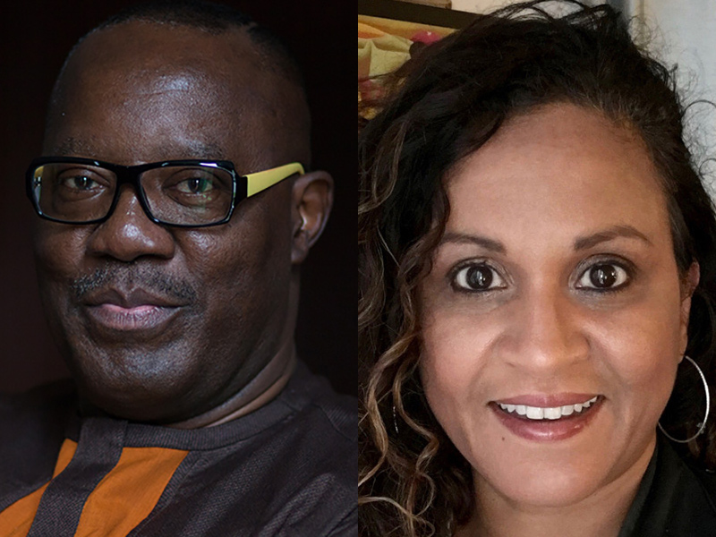 Headshots of Prof. Nduka Otiono and Prof. Audra A. Diptée