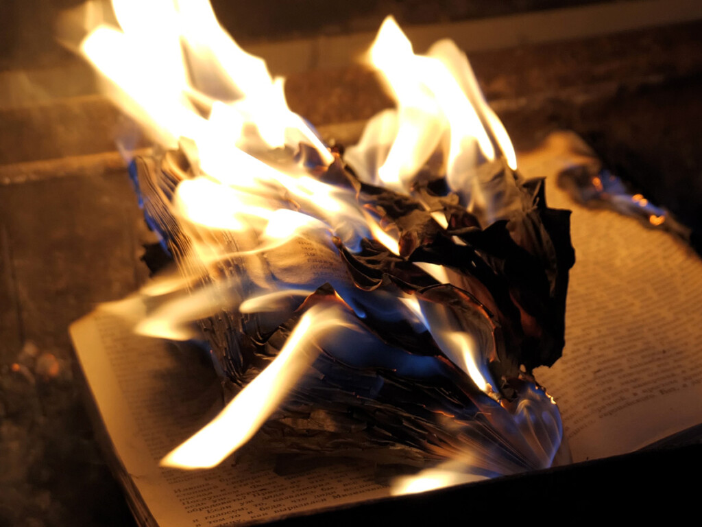 A book on fire