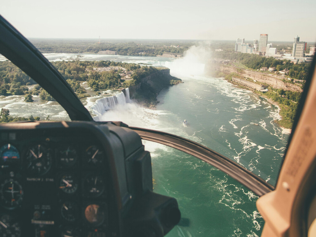 Aerial view of Niagara Falls