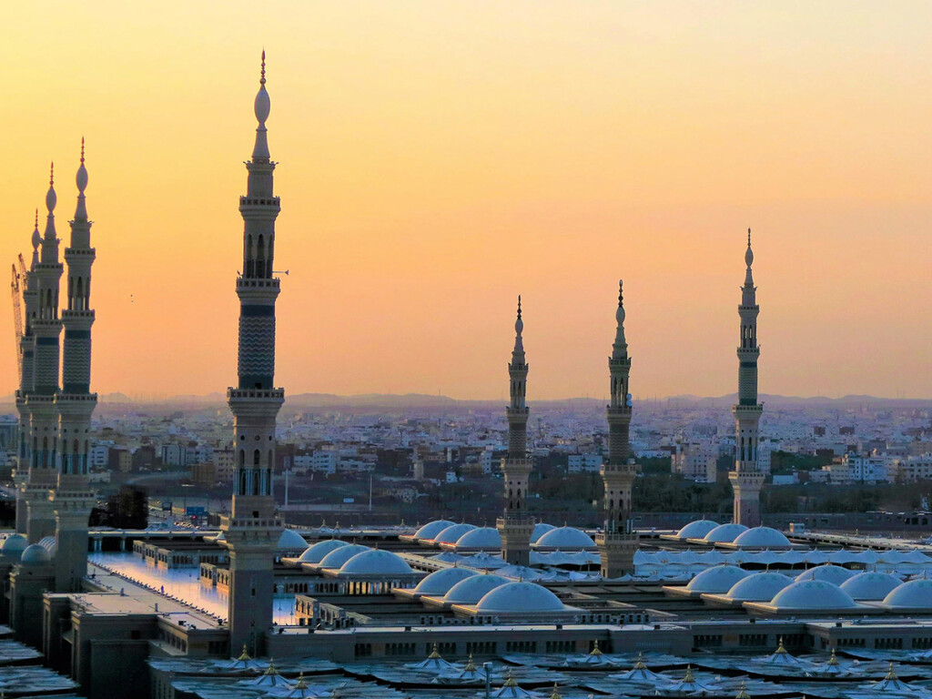 A city in Saudi Arabia, where sportswashing is being used to clean up the country's world image.