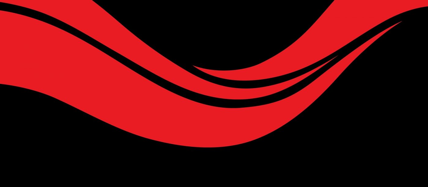 Carleton Wave - Red on Black