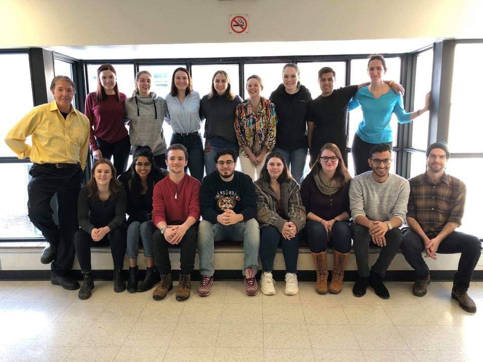 A large group of students.