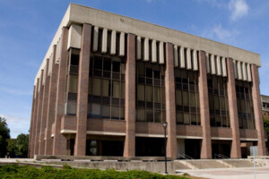 Robertson Hall in summer.
