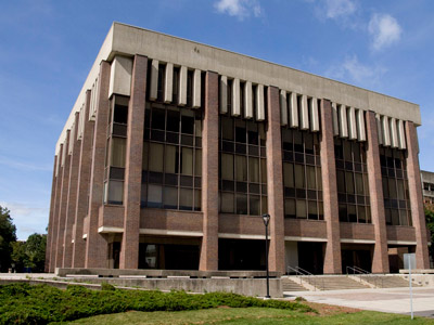 Robertson Hall in summer.